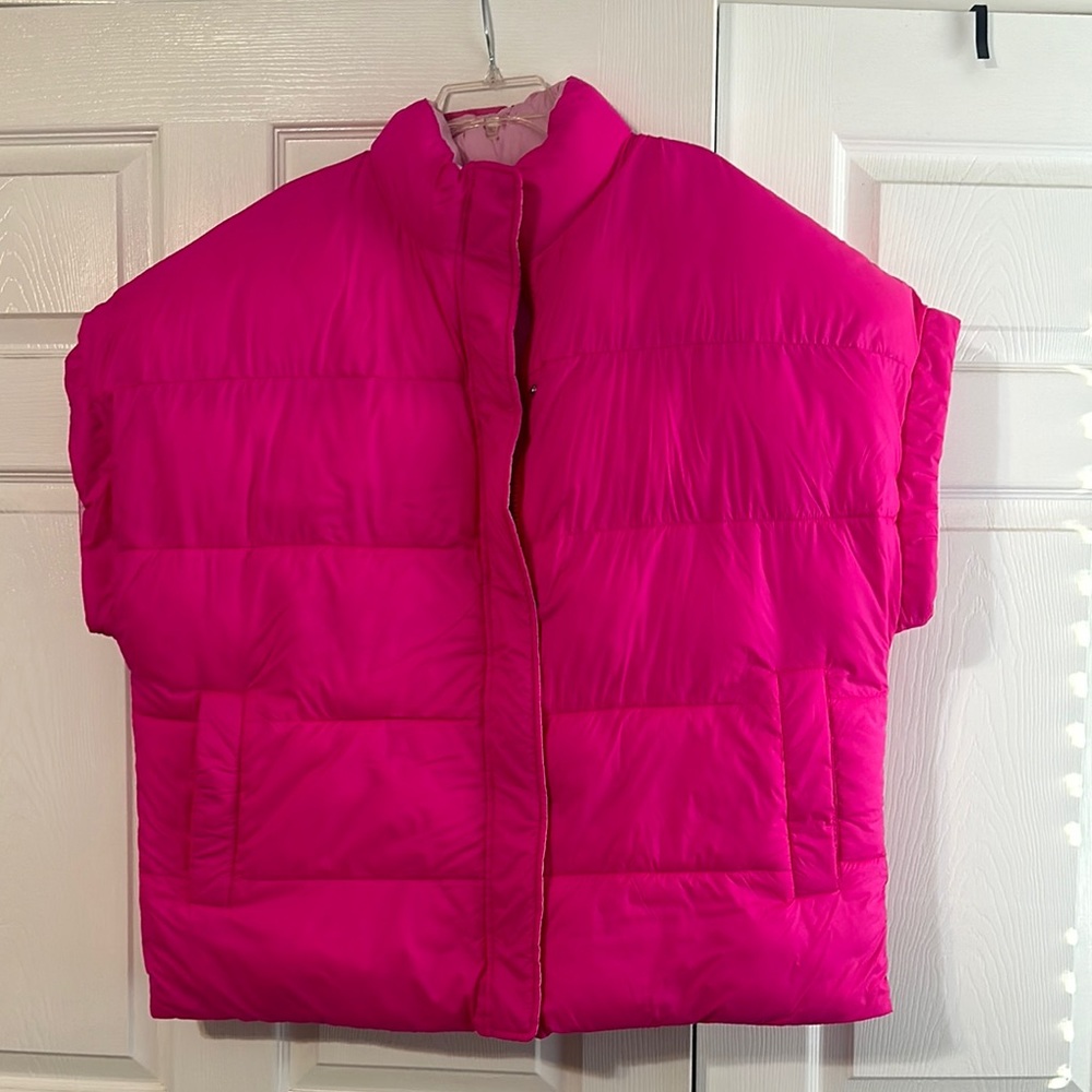 UGG Vibrant Pink Puffer Vest
